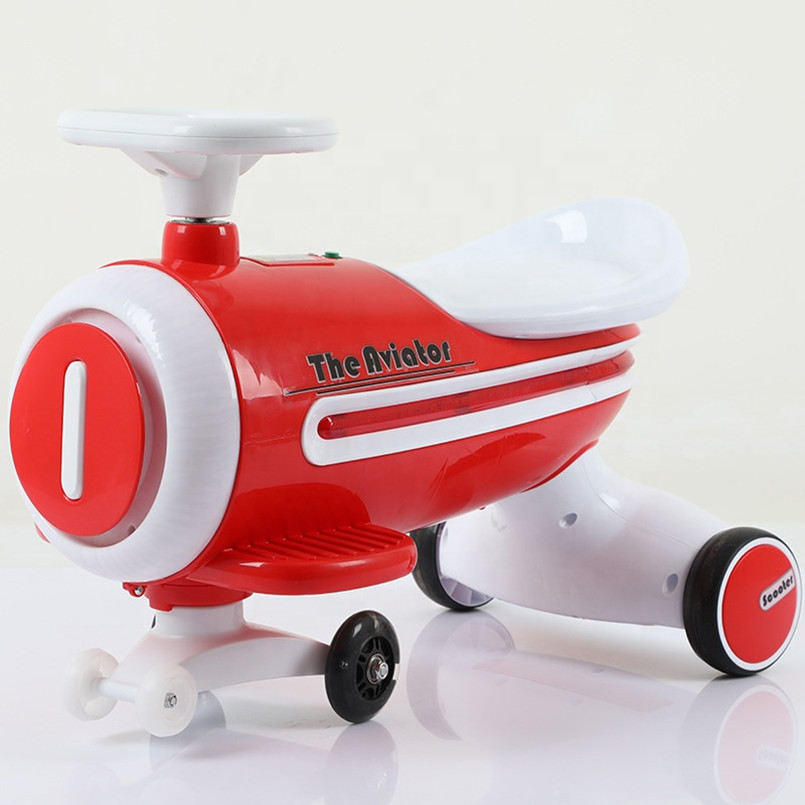 factory wholesale baby scooter Baby Ride on Toys Swing Car Walkers with Wheels Air Horn Swing Car Ride on Toy