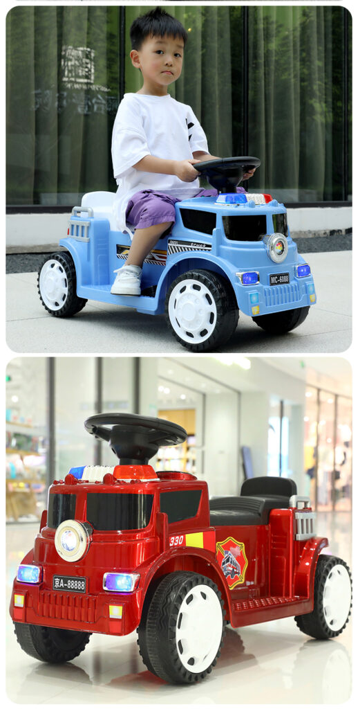 Children's toy car boy simulation car model fire car 2021 new single electric single drive engineering vehicle rescue vehicle