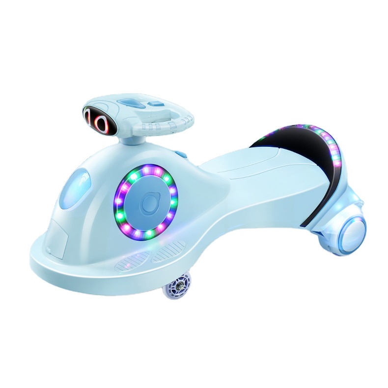 Professional Manufacture Child Butterfly Steering Wheel Colorful Ride On Toy Wiggle Kids Swing Car