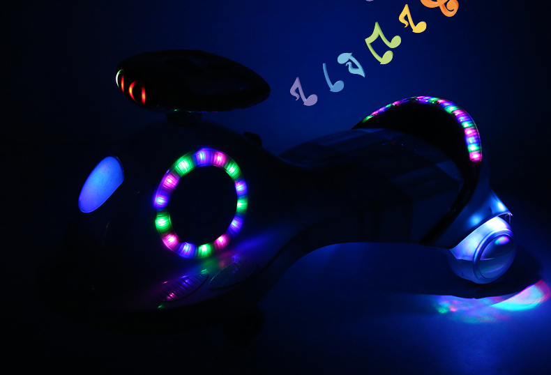 Professional Manufacture Child Butterfly Steering Wheel Colorful Ride On Toy Wiggle Kids Swing Car