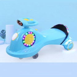 Professional Manufacture Child Butterfly Steering Wheel Colorful Ride On Toy Wiggle Kids Swing Car