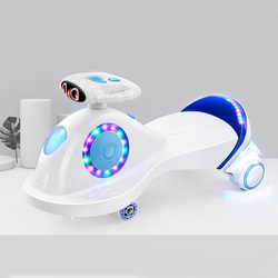 Professional Manufacture Child Butterfly Steering Wheel Colorful Ride On Toy Wiggle Kids Swing Car