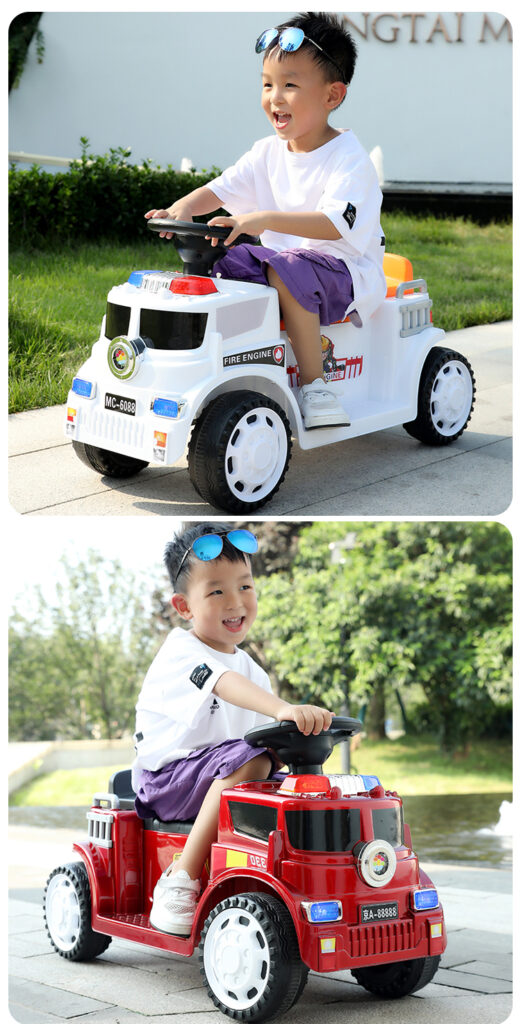 Children's toy car boy simulation car model fire car 2021 new single electric single drive engineering vehicle rescue vehicle