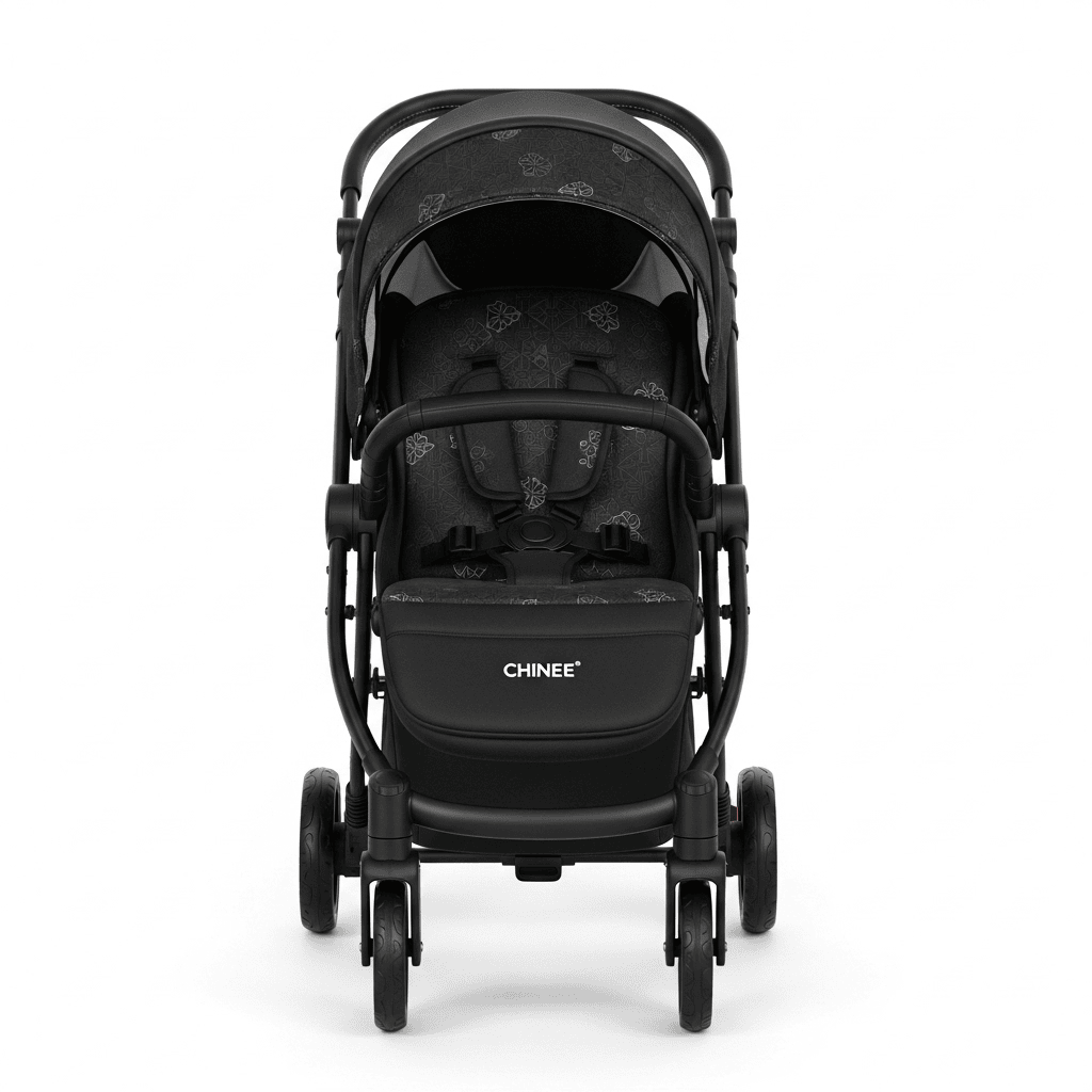 Customizable Black Baby Stroller for OEM/ODM Production - Industry-Ready, Brandable and Scalable