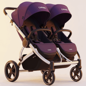 Customizable Twin Baby Stroller for OEM/ODM Manufacturing — Premium Purple Design for Baby Gear Industry