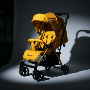 Customizable Yellow Baby Stroller for OEM/ODM Manufacturing in the Baby Care Industry