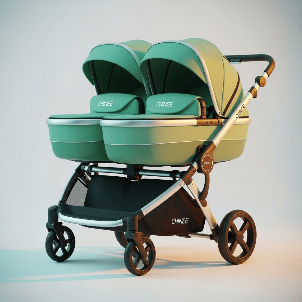 Customizable Dual Baby Stroller for OEM/ODM Baby Care Industry