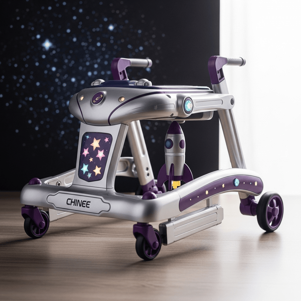 Customizable Space-Themed Toddler Activity Walker for OEM/ODM Manufacturing by Chinee Kids Toys Co., ltd.