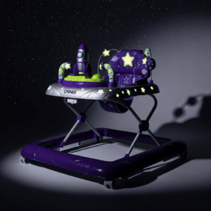Customizable Purple Space Theme Baby Walker for Early Learning - OEM/ODM Ready