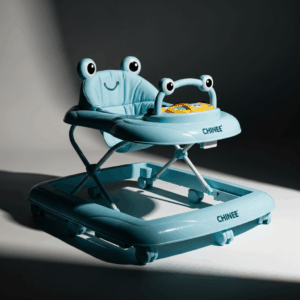 Customizable Blue Frog-Themed Baby Walker for Infant Mobility - OEM/ODM Ready for Toy Brands