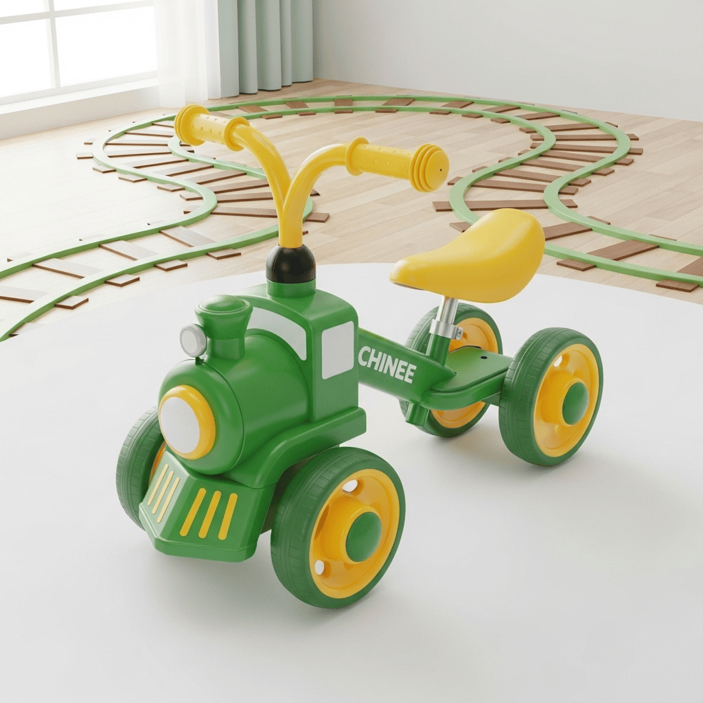 Customizable Green and Yellow Four-Wheel Ride-On Toy Vehicle for Kids - OEM ODM Manufacturing by Chinee Kids Toys Co., ltd.