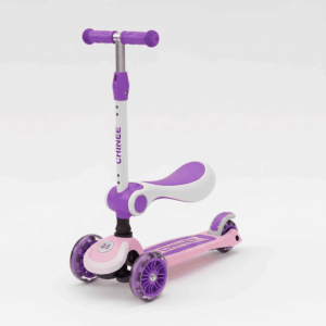 OEM/ODM Ready 3-Wheel Kids Scooter in Pink Purple – Customizable, Industry-Fit for Toy Brands