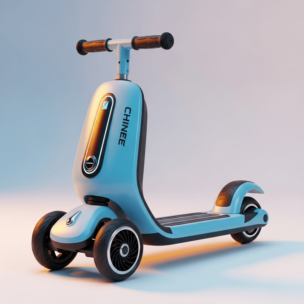 Customizable Blue Electric Kids Scooter for OEM/ODM – Industry-Ready Toy Solution