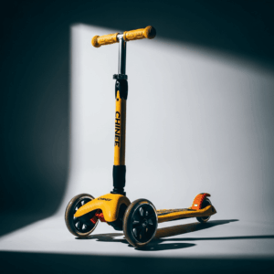 Customizable Yellow Three-Wheel Scooter for OEM/ODM Manufacturing in the Toy Industry