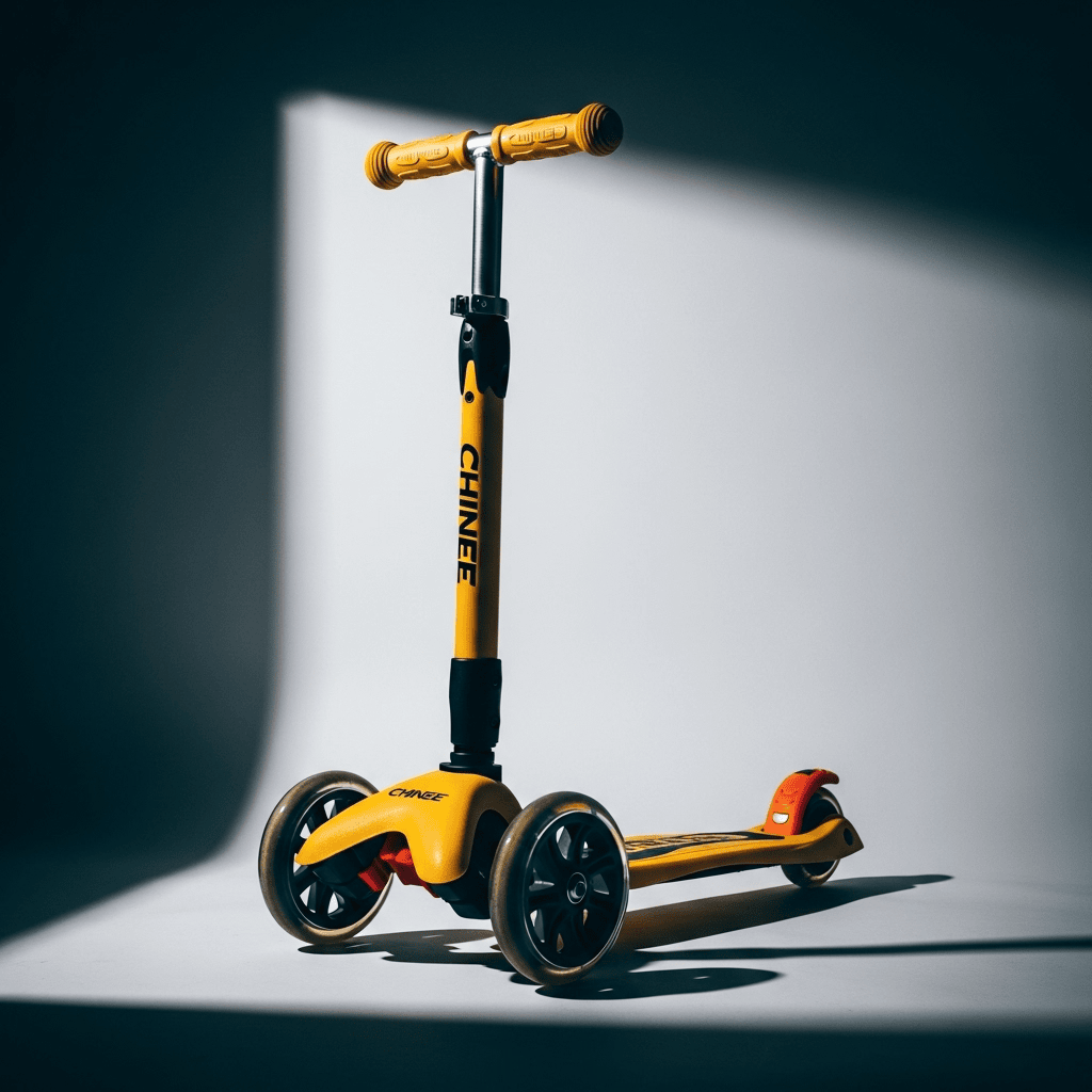Customizable Yellow Three-Wheel Scooter for OEM/ODM Manufacturing in the Toy Industry