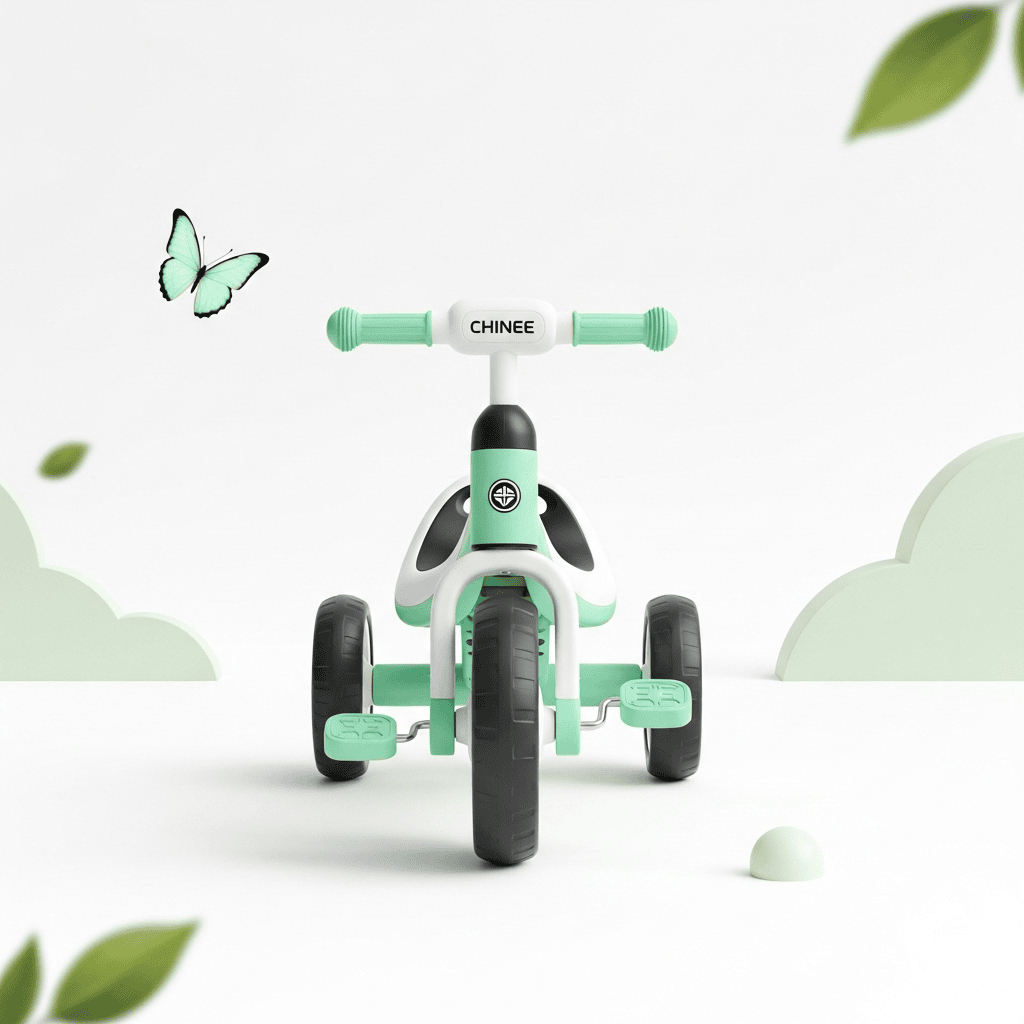 Customizable Mint Green Tricycle Toy for Kids - OEM/ODM Ready for Toy, Education, and Retail Industries