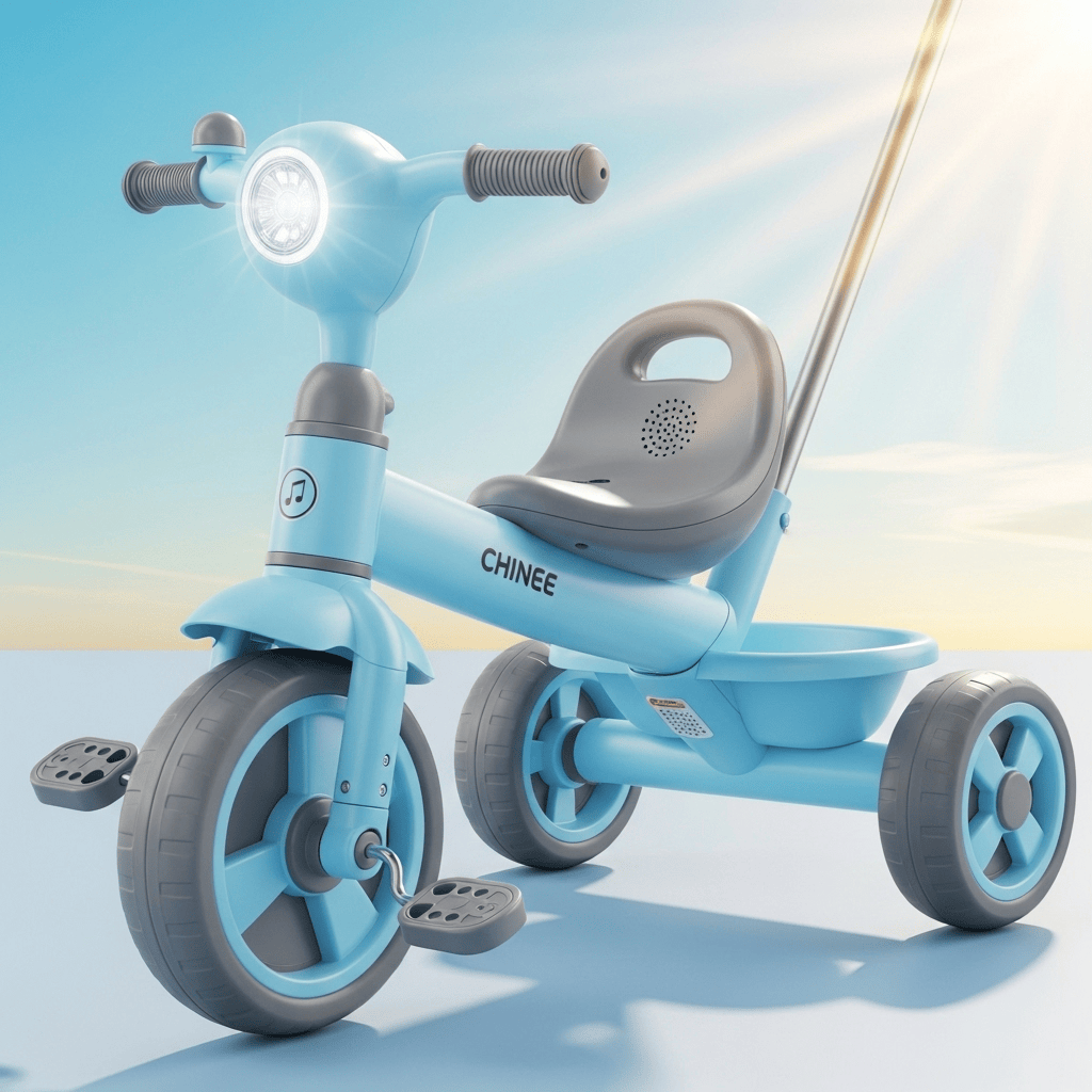 Customizable Blue Kids Tricycle for OEM/ODM Partnerships in the Ride-On Toy Industry