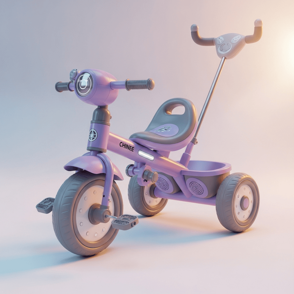 Customizable Purple Kids Tricycle Toy for Early Mobility — OEM/ODM Ready for Global Toy Industry