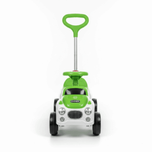 Customizable Green and White Push Car for Toddlers - OEM/ODM Ready Car-Shaped Ride-On Toy