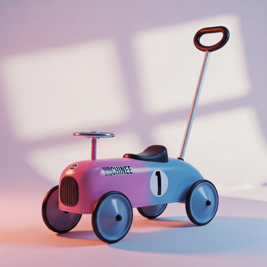 Customizable Car-Shaped Ride-On Push Car for OEM/ODM Manufacturing in Early-Childhood Toys