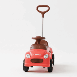 Customizable Red Push Car for OEM/ODM Toy Manufacturing and Early Learning Industry