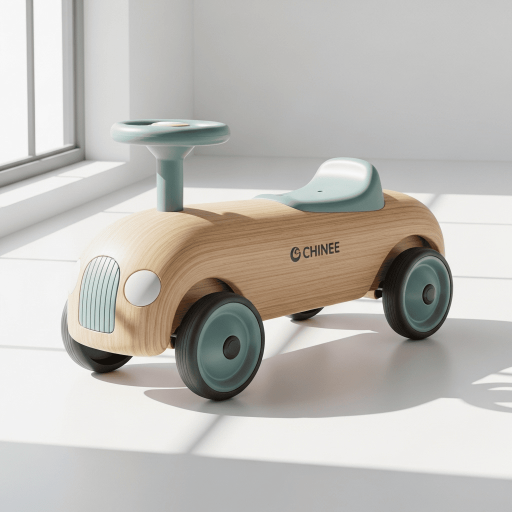 Customizable Wooden Ride-On Car for Toddlers – OEM/ODM Ready for Toy Brands