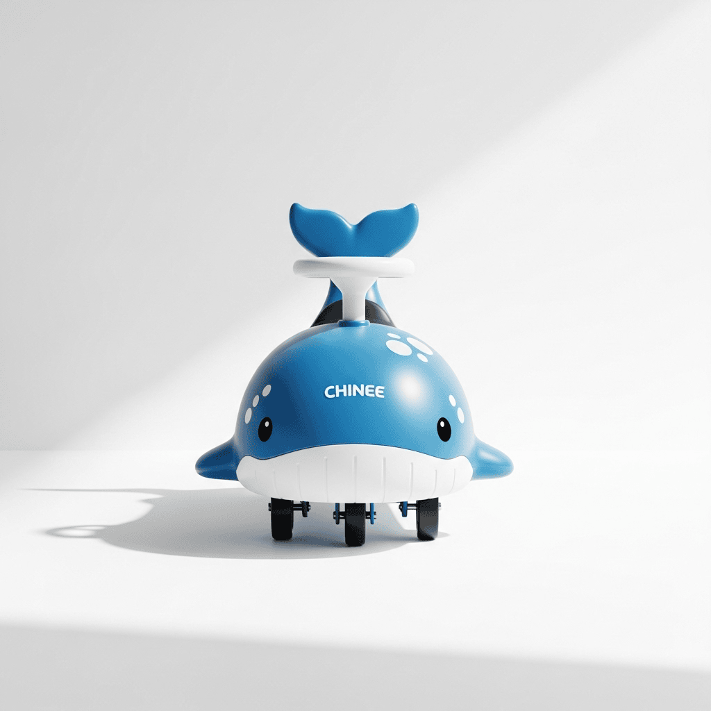 Customizable Blue Whale Ride-On Toy for Early Learning and OEM/ODM Manufacturing
