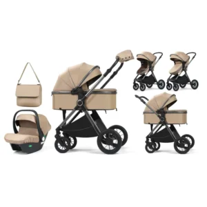 0 3 Years Old Lightweight Foldable Travel Stroller 3 in 1 20kg Baby Walker Aluminum Alloy Frame Oxford Fabric for Everyday Use