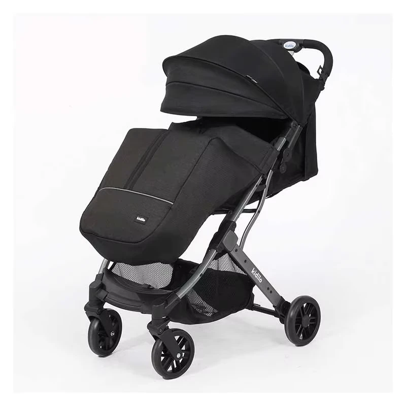 0-36 Months One Click Collection Five Point Safety Belt Foldable Baby Stroller with Foot Cover