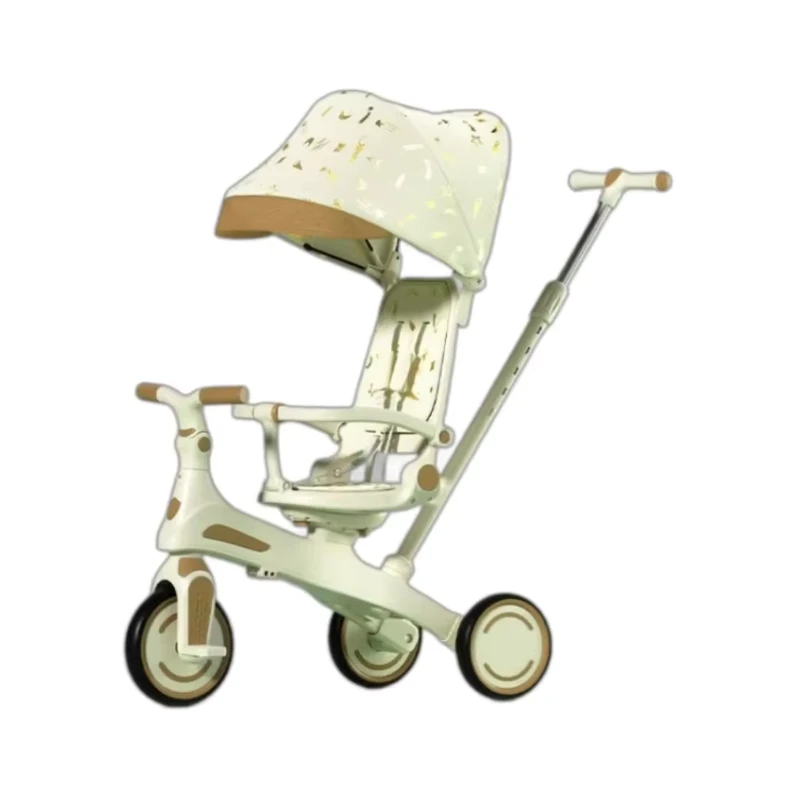 1-3 Years Old Children's Three-Wheeled Metal Balance Car Four-in-One Growth Pedal Scooter Made in China
