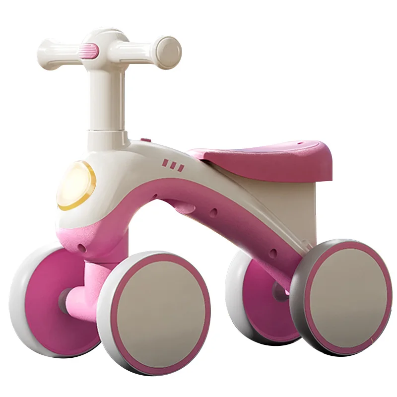 1-6 Years Infant 4 Wheels Bicycle Learn to Walk Children Balance Bike for Kids Toddler Baby Tricycle Swing Car