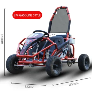 110CC Kids Mini Go Kart CVT Outdoor Off Road Gas Go Kart Motorcycle with Automatic Wave Engine