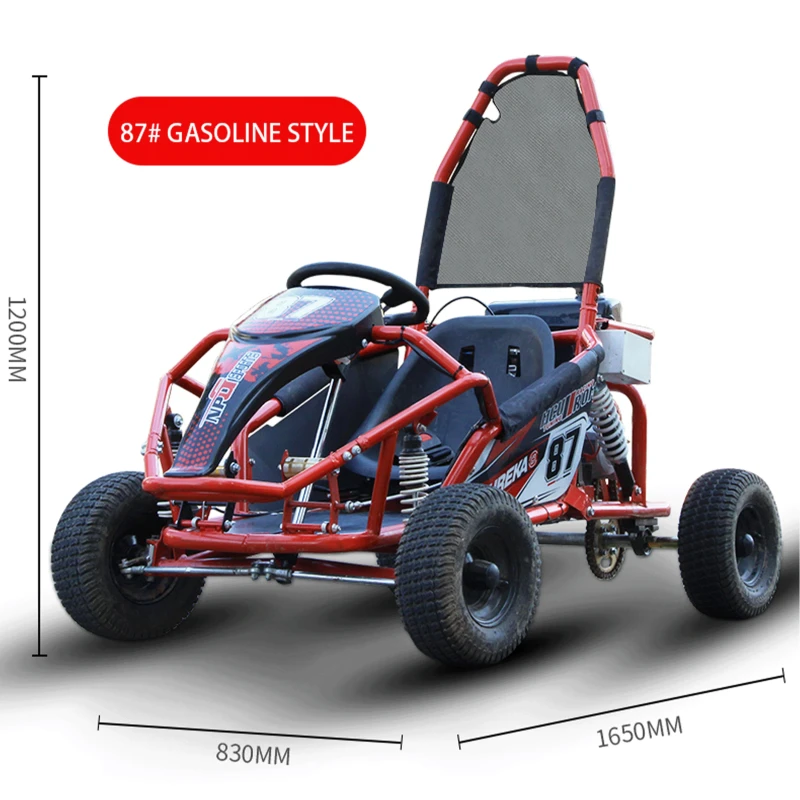 110CC Kids Mini Go Kart CVT Outdoor Off Road Gas Go Kart Motorcycle with Automatic Wave Engine
