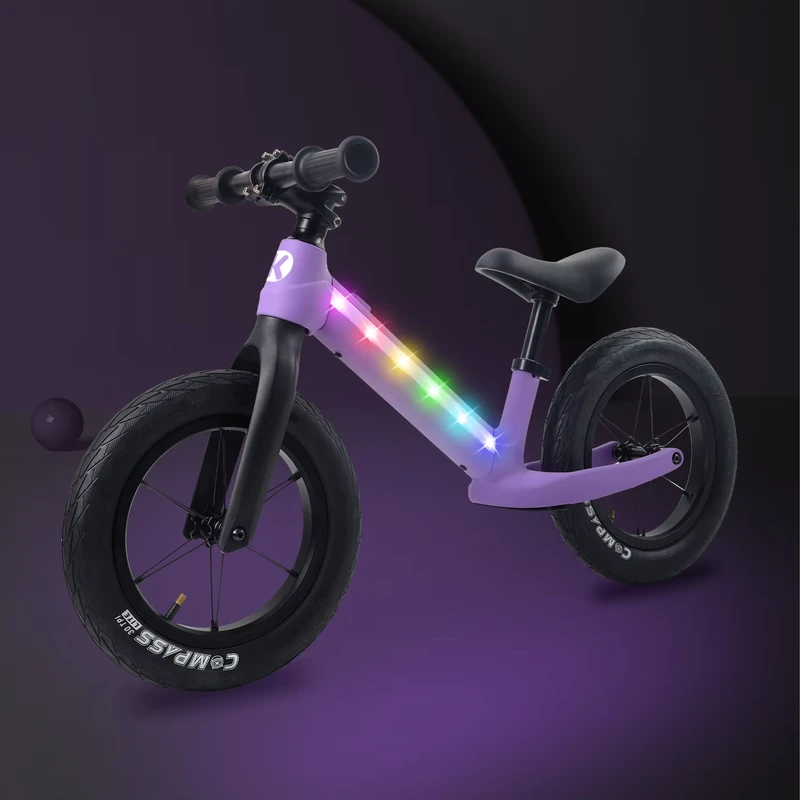 12 Inch Balance Bike Kids Balance Bike with Light-up Frame