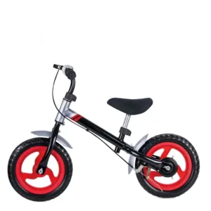 12 Inch Kids Balance Bike Steel Frame No Pedal Single Speed Comfortable Saddle EVA Tires Rim Brake Customizable Color 2-5