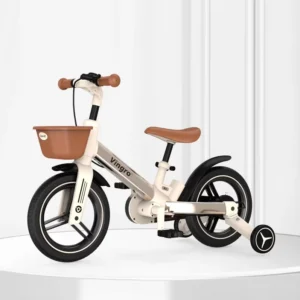 12 Inch Light Weight Aluminum Frame 7-in-1 Kids’ Bike Kids’ Balance Bike Kids’ Tricycle for 2-8 Years Old