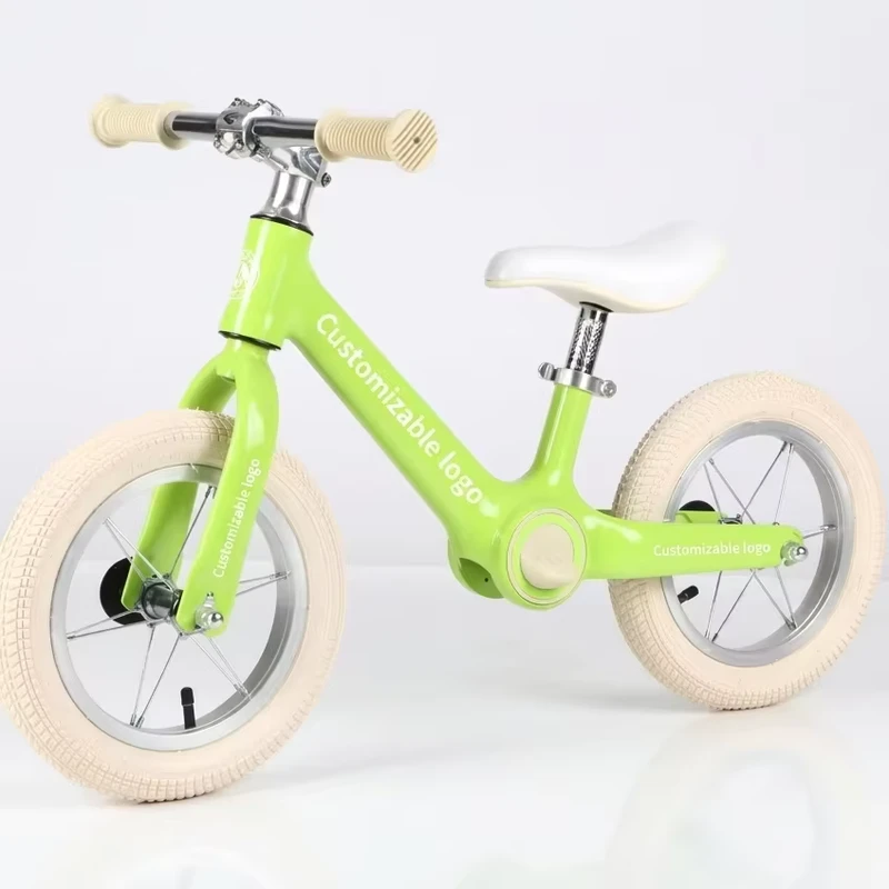 12 Inch Magnesium Alloy Frame Children Balance Bike Saddle Height Can Adjustable Pneumatic Tires Kids Balance Bike