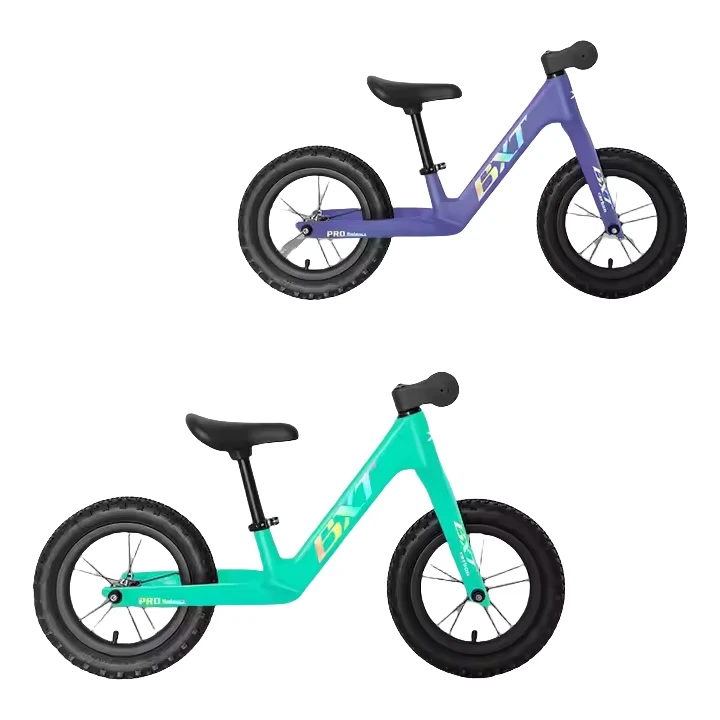 12-Inch Single Speed Racing Wheel Hub Carbon 3K Weave Balanced Bike Frame for Kids 2-6 Years Walk & Ride