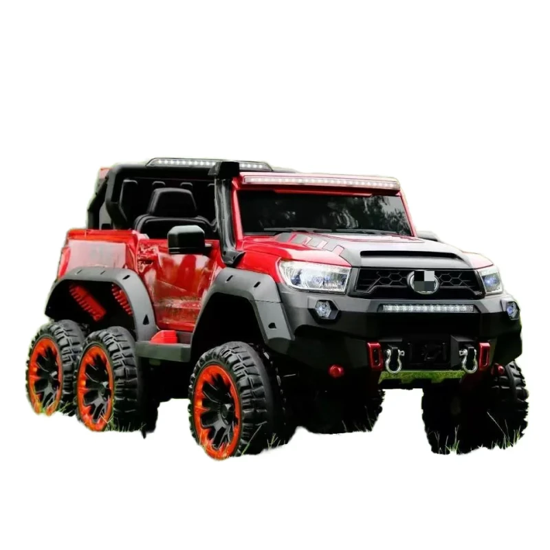 12V 6-Wheel Ride-on Car for 2 to 4 Years Old Rechargeable Battery Powered Electric Vehicle Toddler Toy