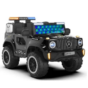 12V Battery Operated Police Electric Car for Children Ride on Car for Kids 2 Seats with Remote Control