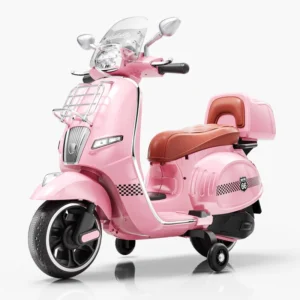 12V Dual Motors Kids Electric Motorcycle Parent Remote Control MP3 Music LED Lights Ride on Scooter