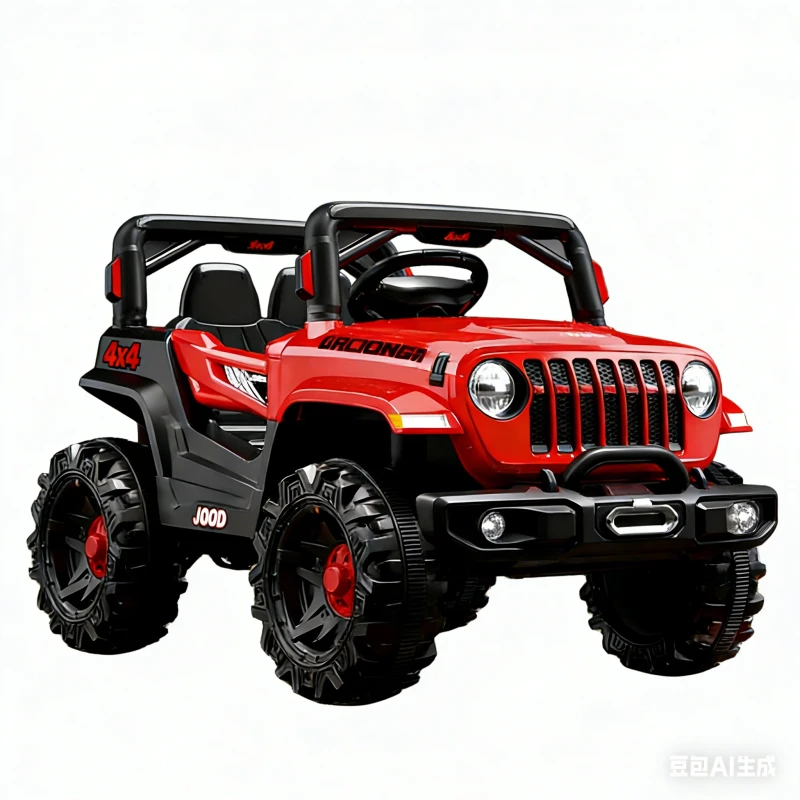 12V Electric Children's Four-Wheel Drive Electric Ride-On Car Ride on Car for Kids to Drive Boys and Girls
