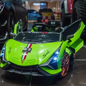 12V Electric Ride On Cars for Kids 3-8 Years with APP Remote Control USB Lights & Music