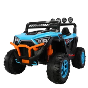 12V Kids 2-Seater UTV Ride-On Car 390*4 Motors Electric Vehicle Off-Road Toy Car with Remote Control LED Lights & Music