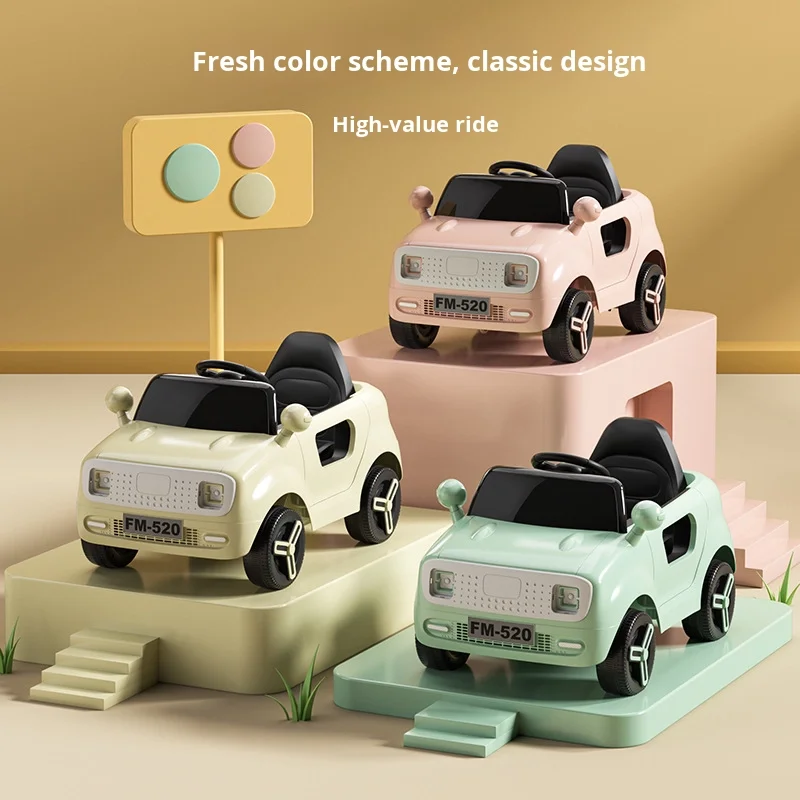 12V Kids Electric Ride on Car for 2-4 Years Old Lightweight Battery Powered Toy Car for Boys & Girls