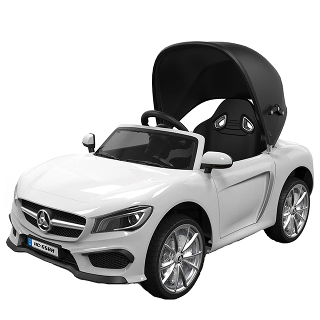 12V Kids Ride on Car Baby Electric Toy for Children With Canopy HC6588