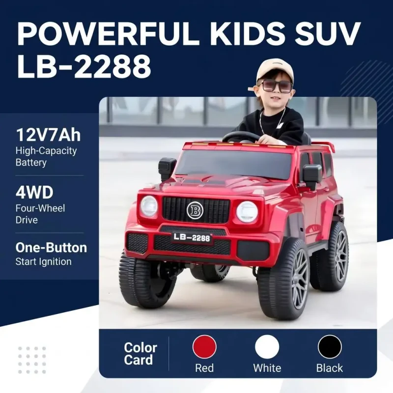 12V Motor Remote Control Electric Car Style 2 Seater for Kids 6 8 Years Old Plastic Wheel for Boys and Girls