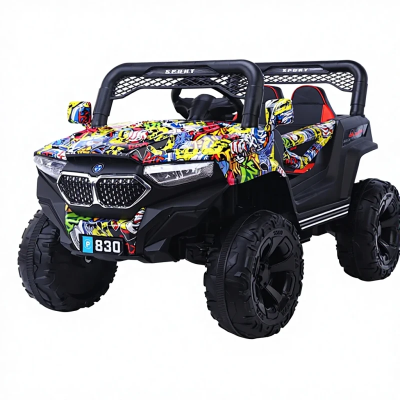 12V Ride on Car Children's Electric Car Four Wheel Off Road ATV Double Sided Plastic Toy Stroller Remote Control for