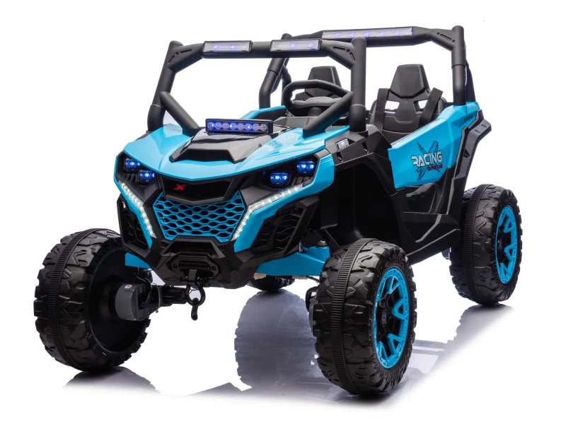 12V10AH Kids 4WD Off Road UTV Ride On Toy Car 4 Wheel Suspension High Low Speed LED Light 2.4G Parental Remote