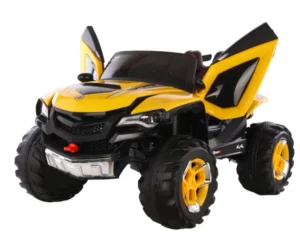 12V7AH 2-Seater Kids Ride-On UTV 4WD Off-Road Electric Car with 2.4G Remote Control LED Lights Bluetooth Music